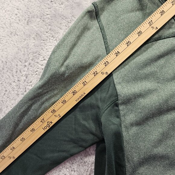 The North Face Jacket Mens Small Full Zip Fleece Sweater Green Active - Picture 8 of 10